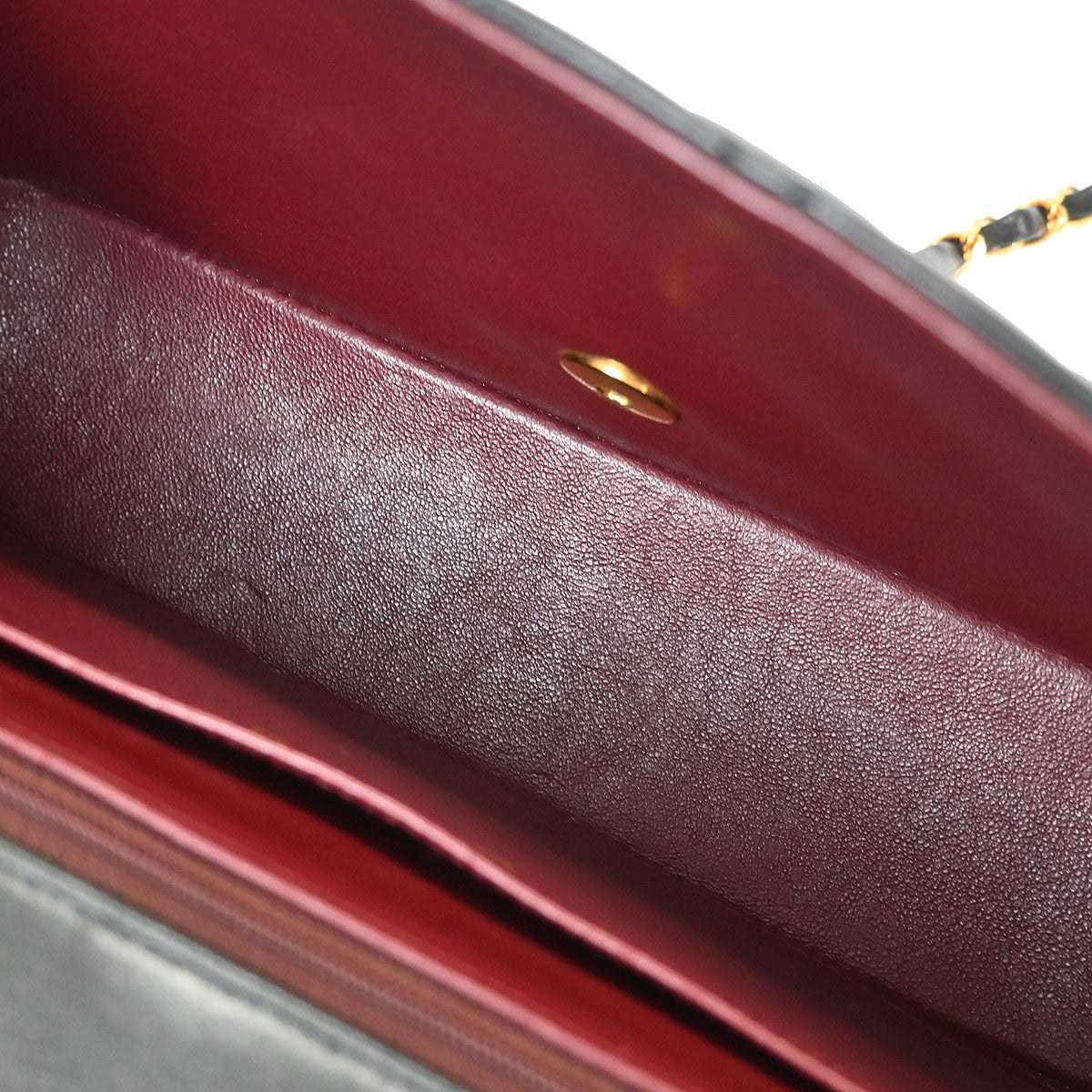 Chanel 1994-1996 Black Lambskin Medium Diana Shoulder Bag