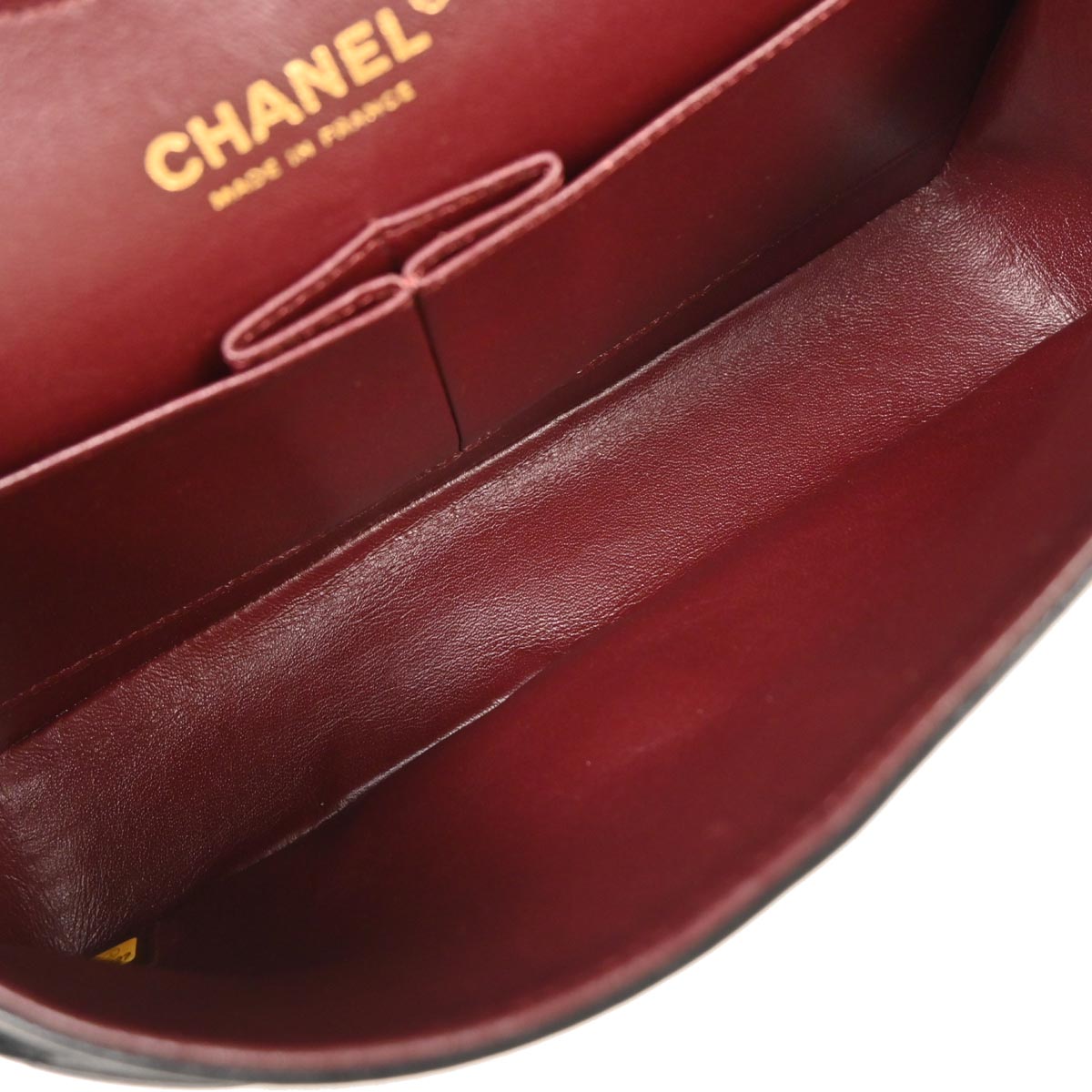 Chanel 2006-2008 Black Lambskin Medium Classic Double Flap Shoulder Bag