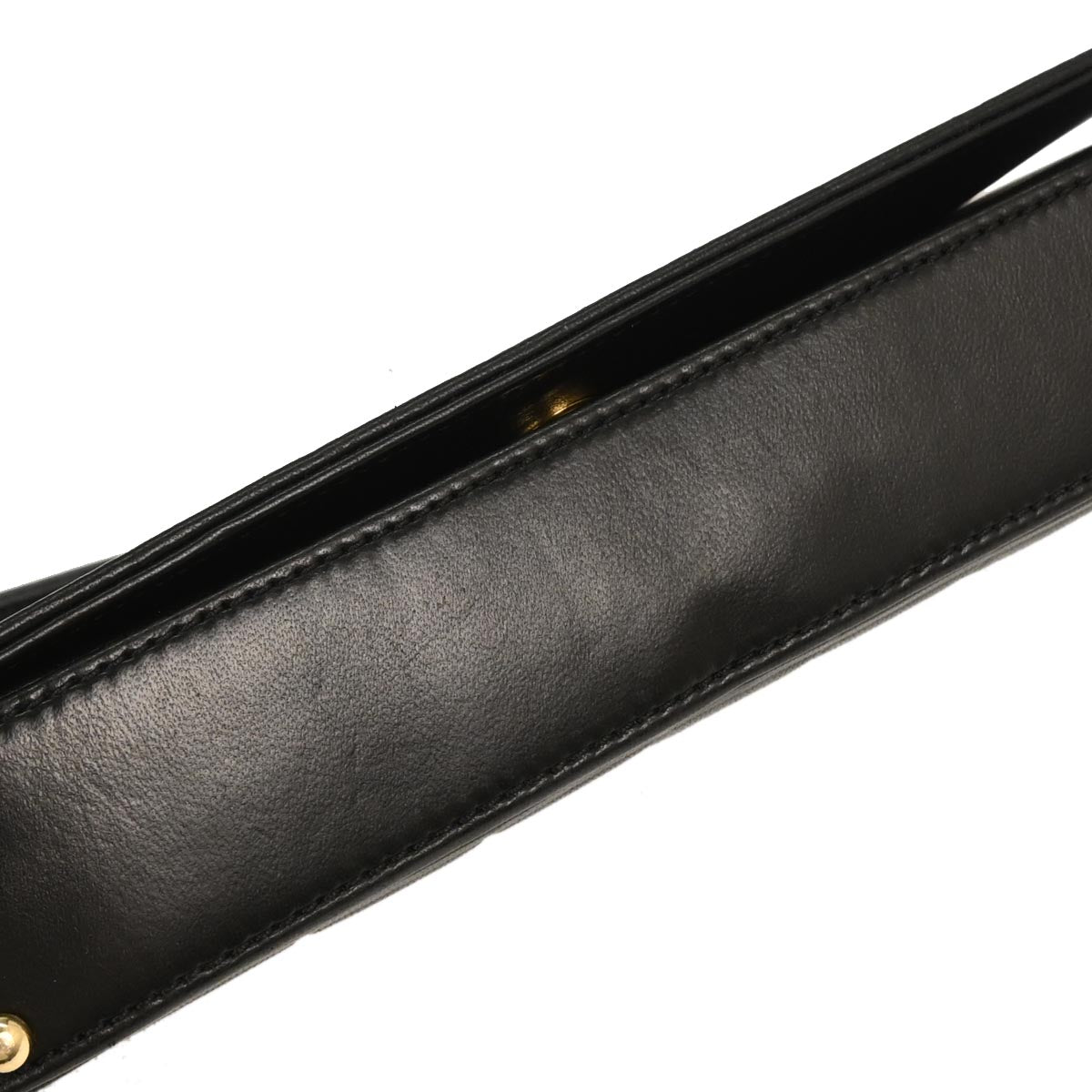 Chanel 2000-2001 Black Lambskin Choco Bar Shoulder Bag