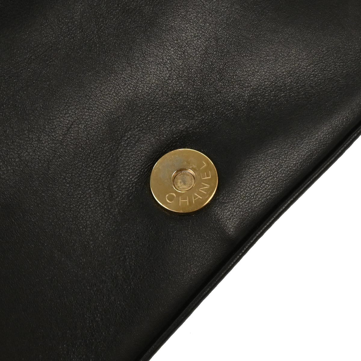 Chanel 2000-2001 Black Lambskin Choco Bar Shoulder Bag