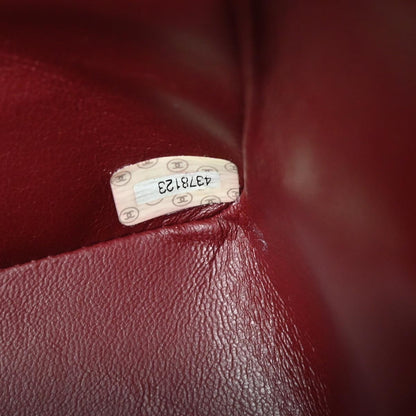 Chanel 1996-1997 Black Lambskin Medium Classic Double Flap Shoulder Bag