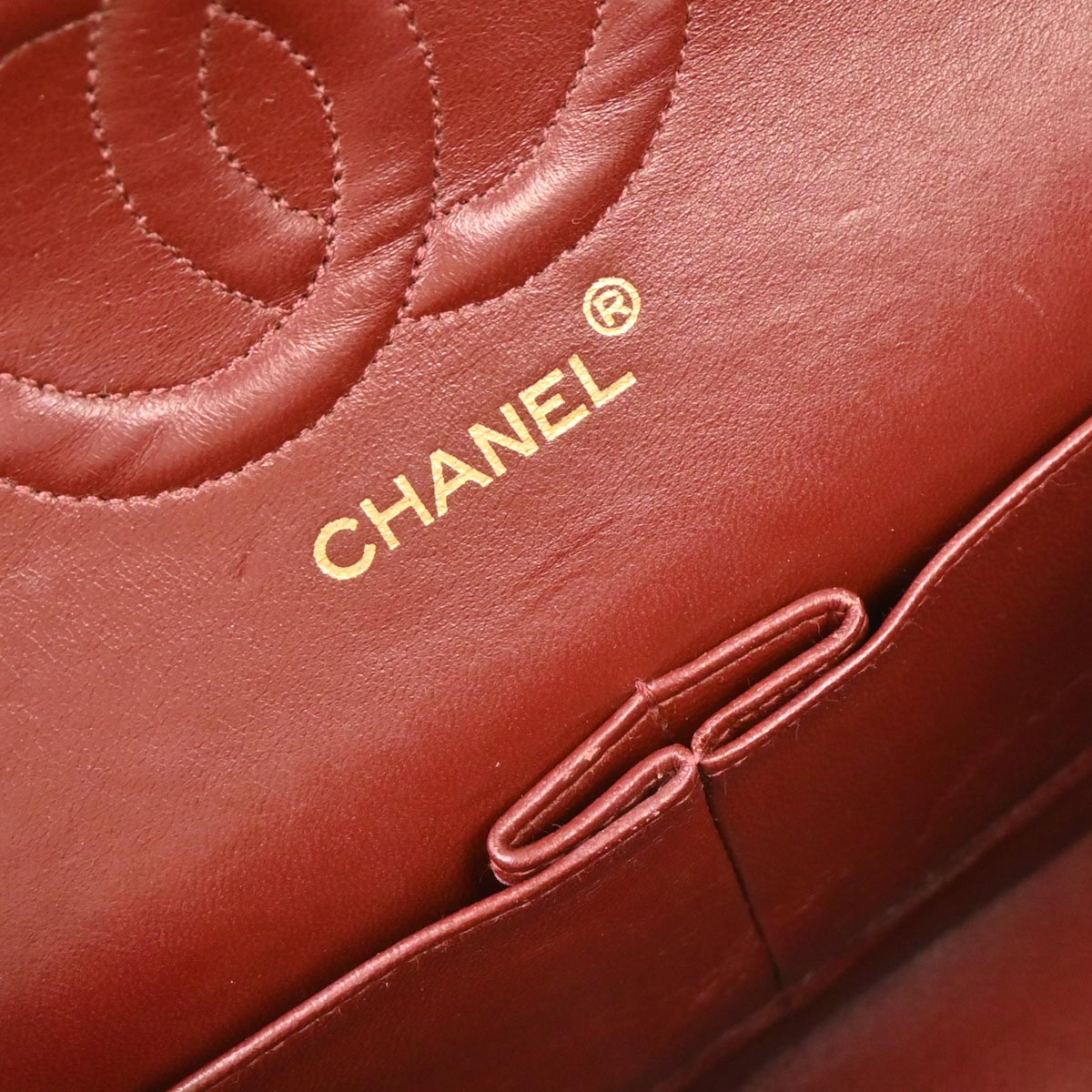 Chanel 1989-1991 Black Lambskin Medium Classic Double Flap Shoulder Bag