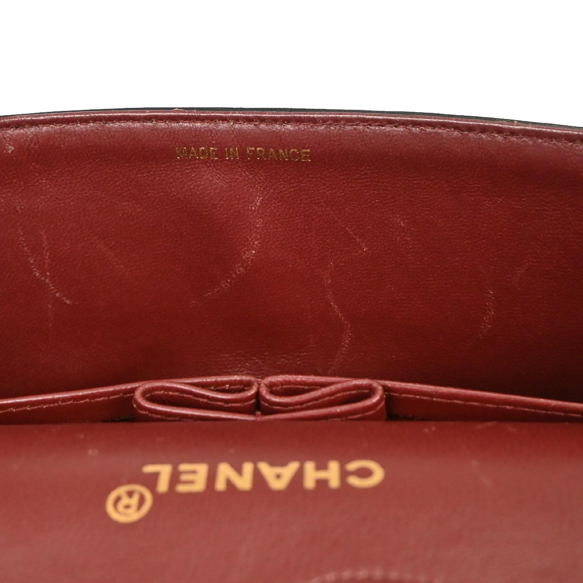 Chanel 1989-1991 Black Lambskin Medium Classic Double Flap Shoulder Bag