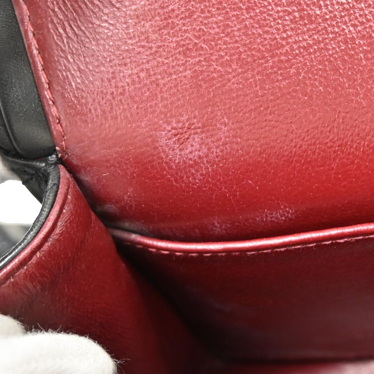 Chanel 1994-1996 Black Lambskin Small Classic Double Flap Shoulder Bag