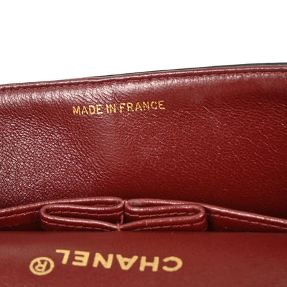 Chanel 1994-1996 Black Lambskin Small Classic Double Flap Shoulder Bag