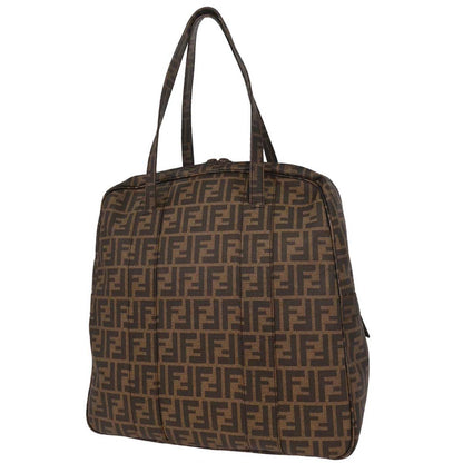 Fendi Brown PVC Zucca Duffle Handbag