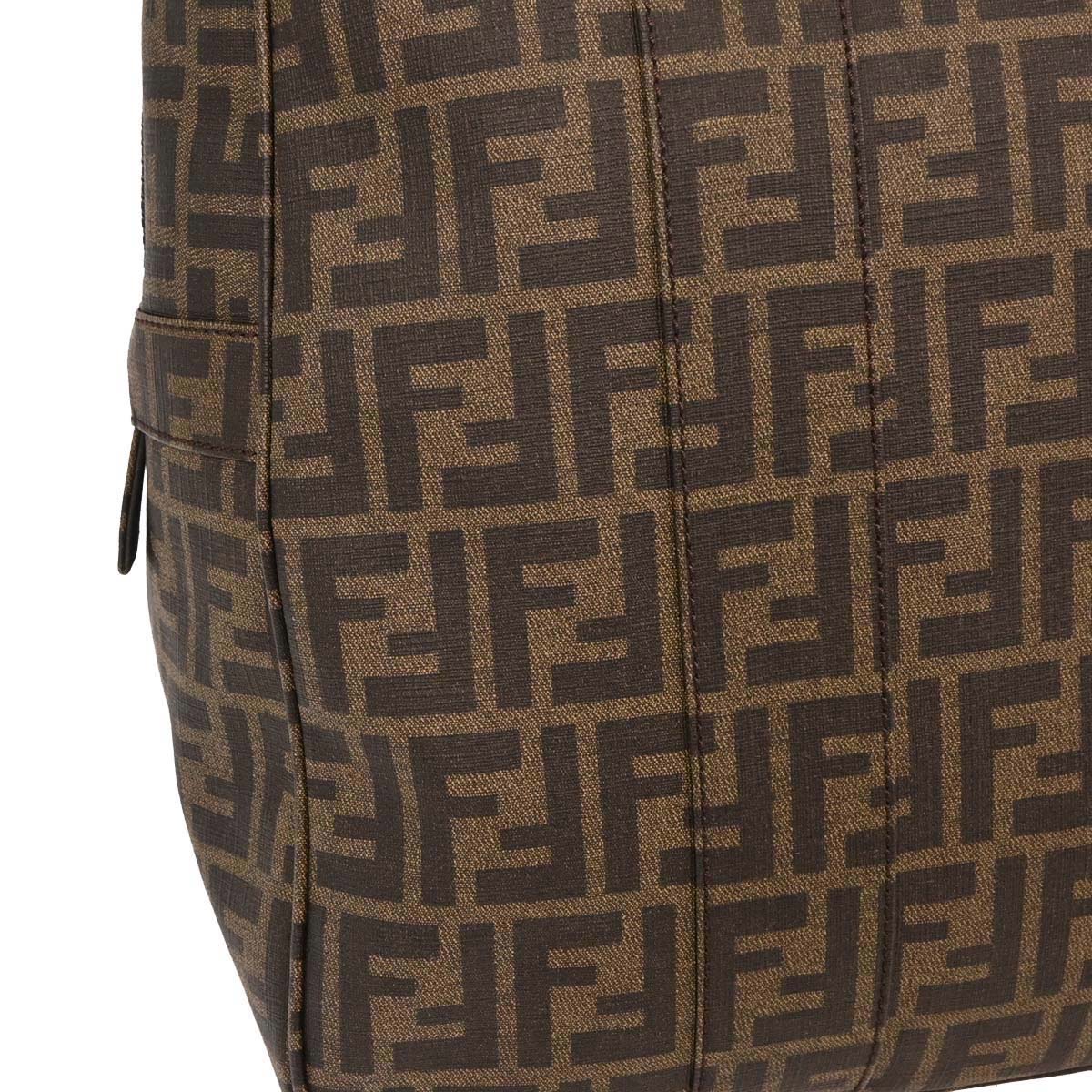Fendi Brown PVC Zucca Duffle Handbag
