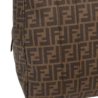 Fendi Brown PVC Zucca Duffle Handbag