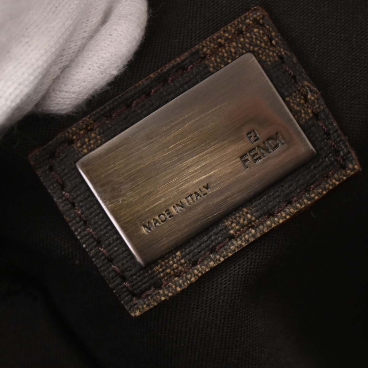 Fendi Brown PVC Zucca Duffle Handbag