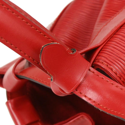 Louis Vuitton Red Epi Randonnee PM Bucket Shoulder Bag M52357