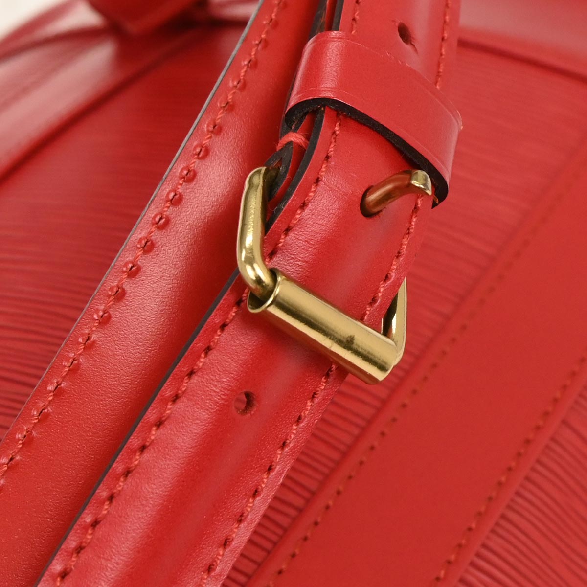 Louis Vuitton Red Epi Randonnee PM Bucket Shoulder Bag M52357