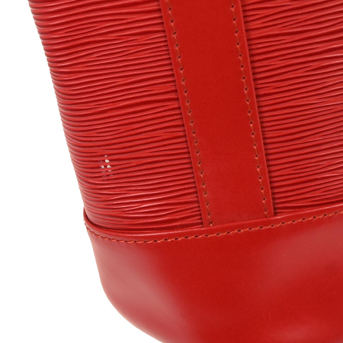 Louis Vuitton Red Epi Randonnee PM Bucket Shoulder Bag M52357