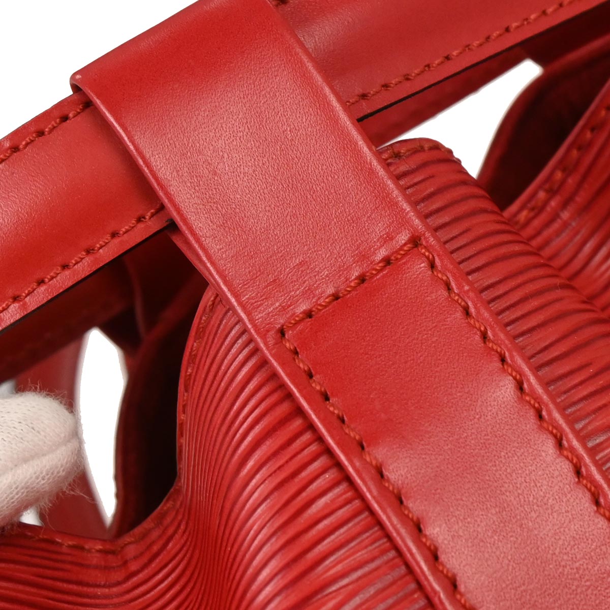 Louis Vuitton Red Epi Randonnee PM Bucket Shoulder Bag M52357