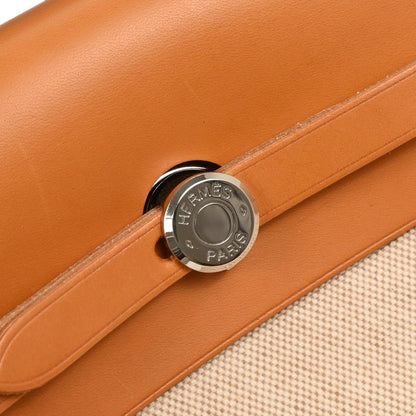 Hermes Beige Toile H Herbag a Dos 2 in 1 Backpack
