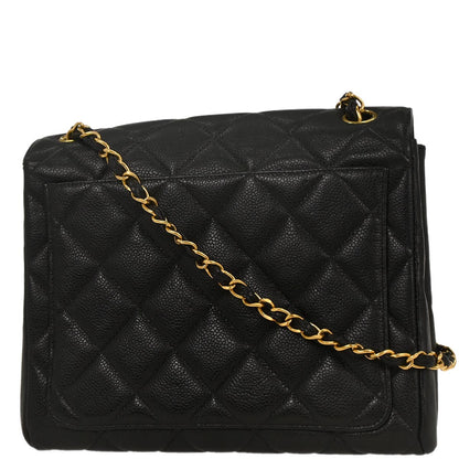 Chanel 1996-1997 Black Caviar Shoulder Bag