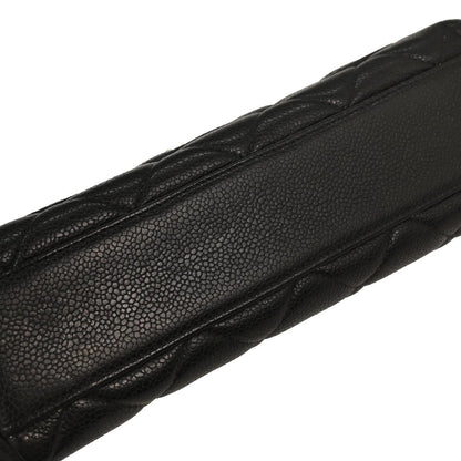 Chanel 1996-1997 Black Caviar Shoulder Bag