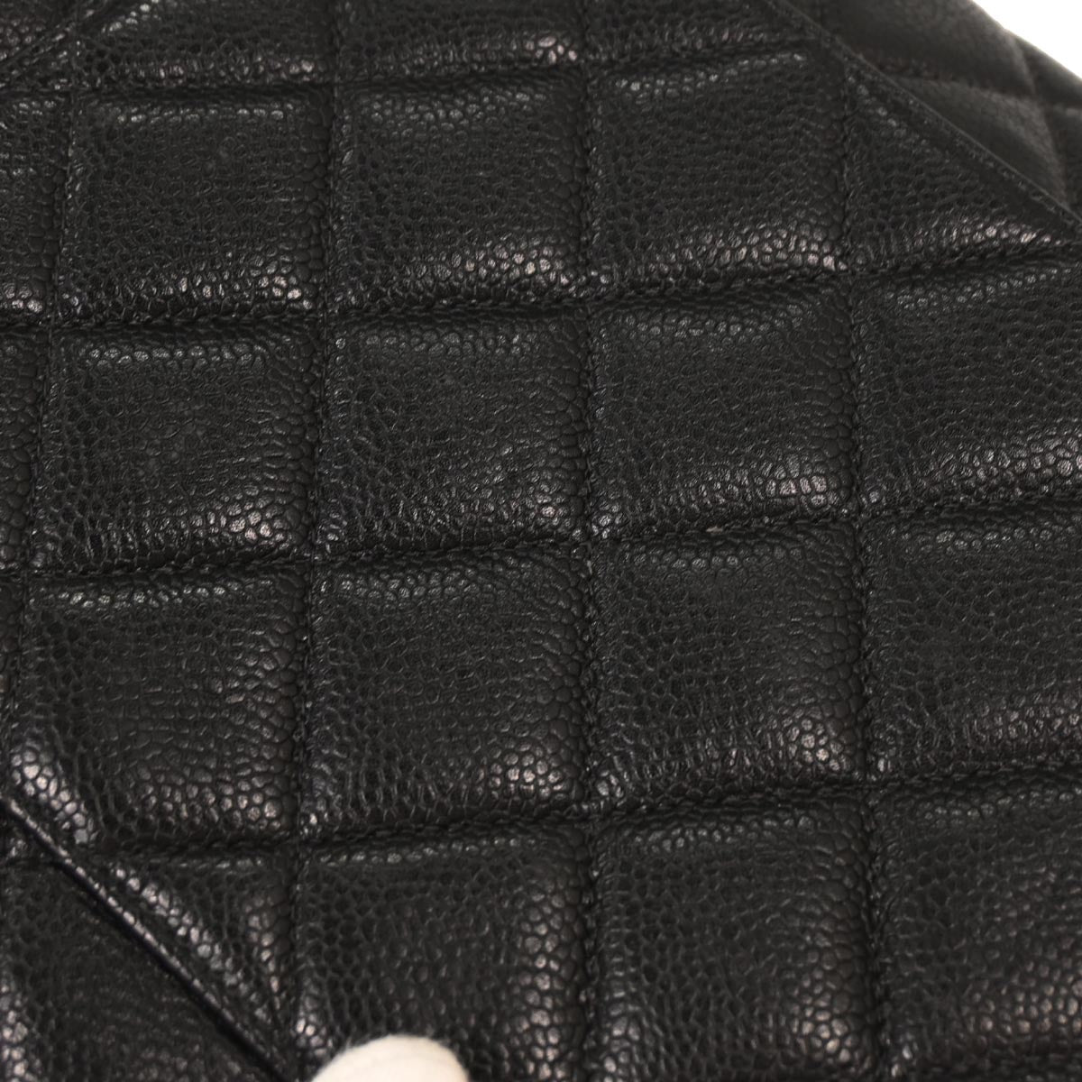 Chanel 1996-1997 Black Caviar Shoulder Bag
