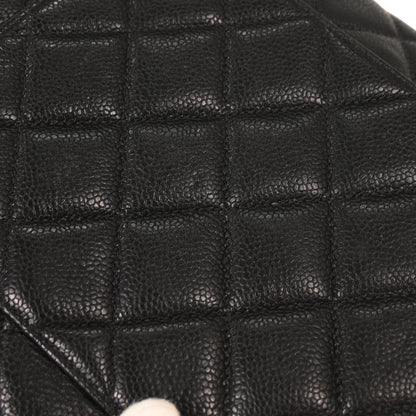 Chanel 1996-1997 Black Caviar Shoulder Bag