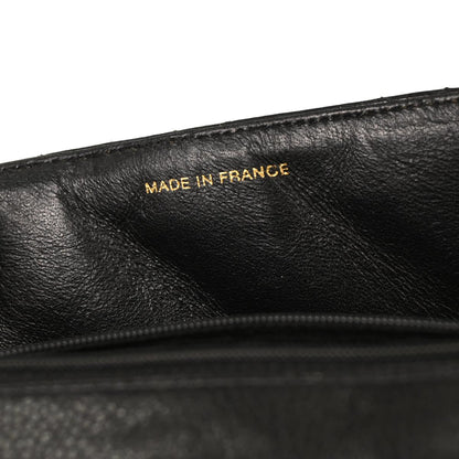 Chanel 1996-1997 Black Caviar Shoulder Bag