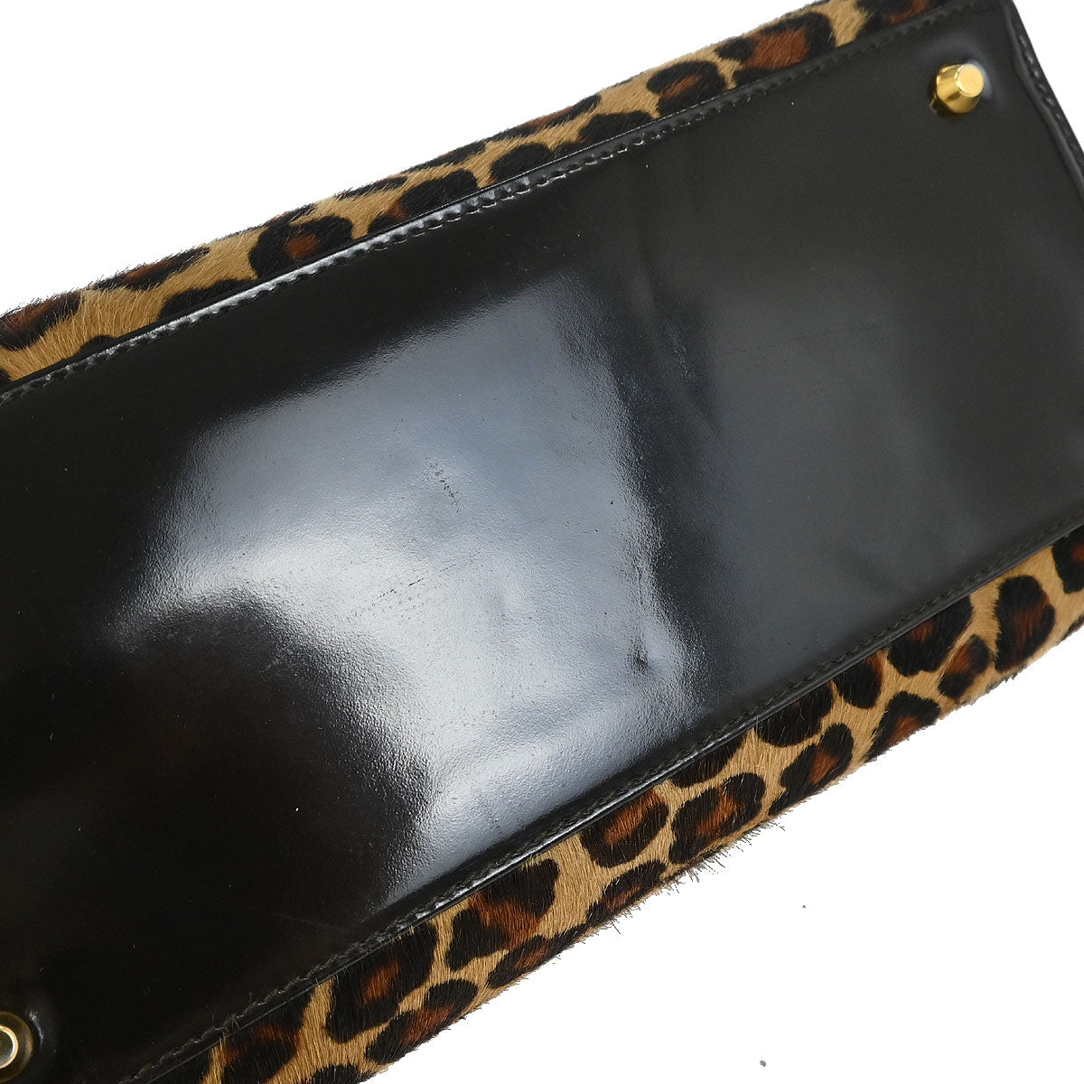 Christian Dior * Pony Hair Beige Leopard Lady Dior Handbag