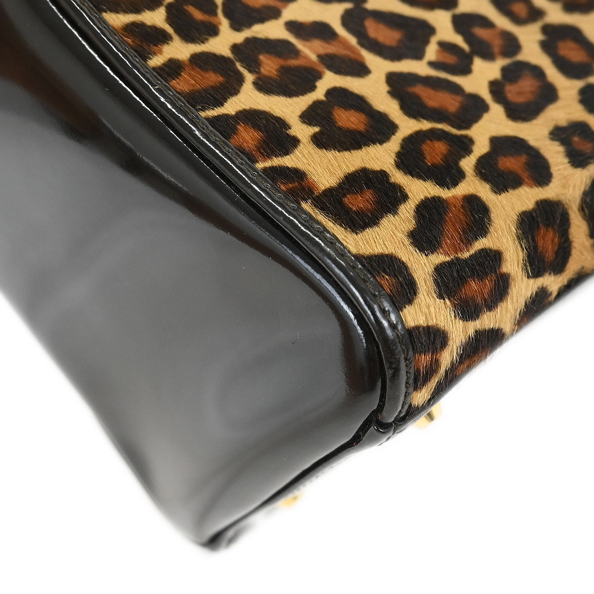 Christian Dior * Pony Hair Beige Leopard Lady Dior Handbag