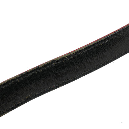 Fendi * Black Lizard Sequins Baguette Handbag