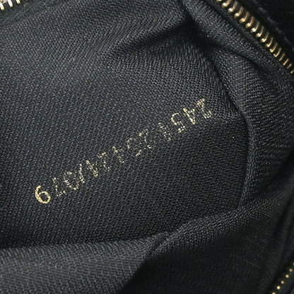 Fendi * Black Lizard Sequins Baguette Handbag