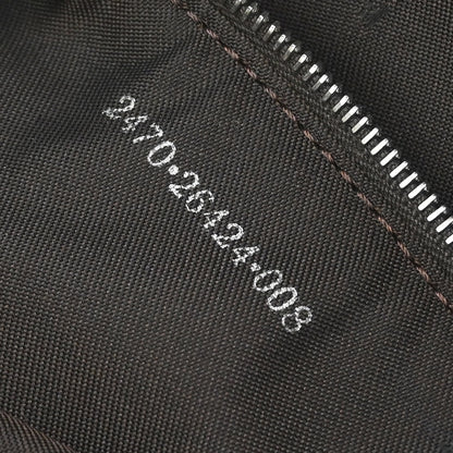 Fendi Beige Linen Zucca Baguette Handbag