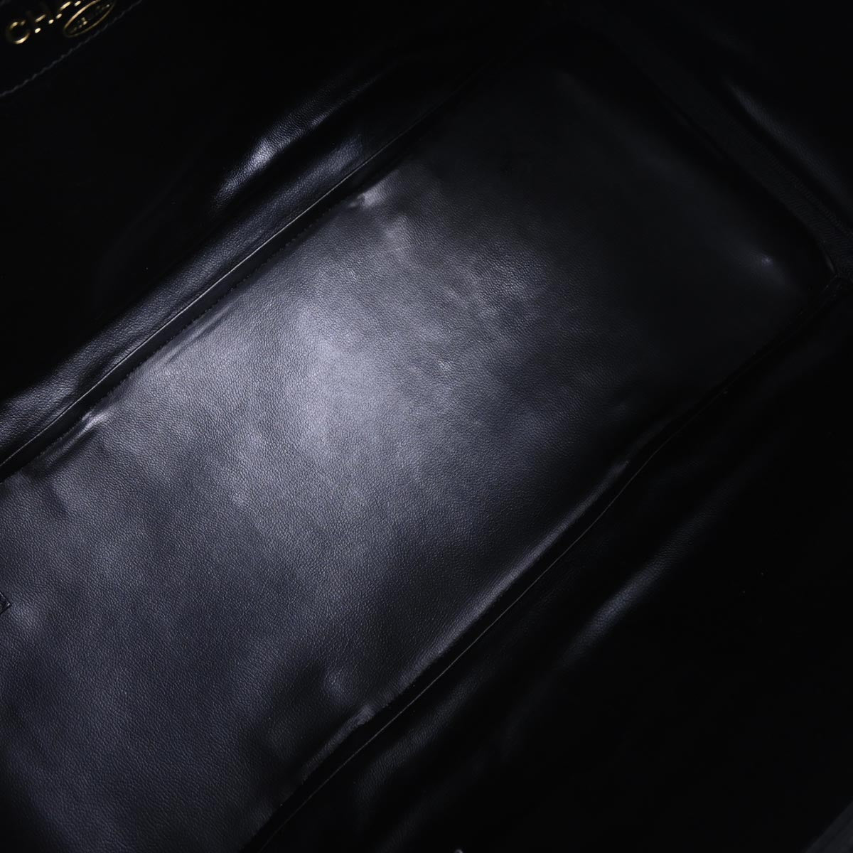 Chanel 1989-1991 Black Canvas Lambskin Bicolore 2way Shoulder Duffle Handbag