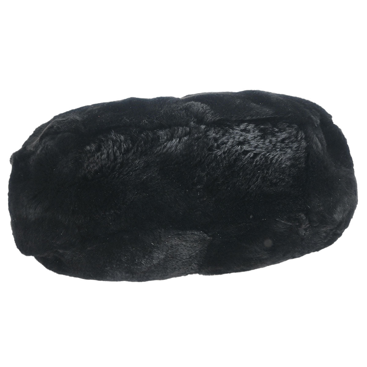 Chanel * 2001-2003 Black Lapin Fur Chain Hobo Handbag