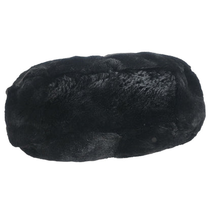 Chanel * 2001-2003 Black Lapin Fur Chain Hobo Handbag