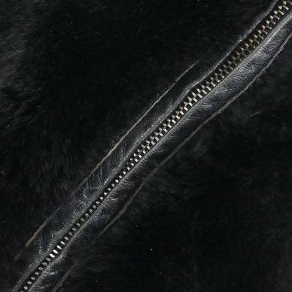 Chanel * 2001-2003 Black Lapin Fur Chain Hobo Handbag