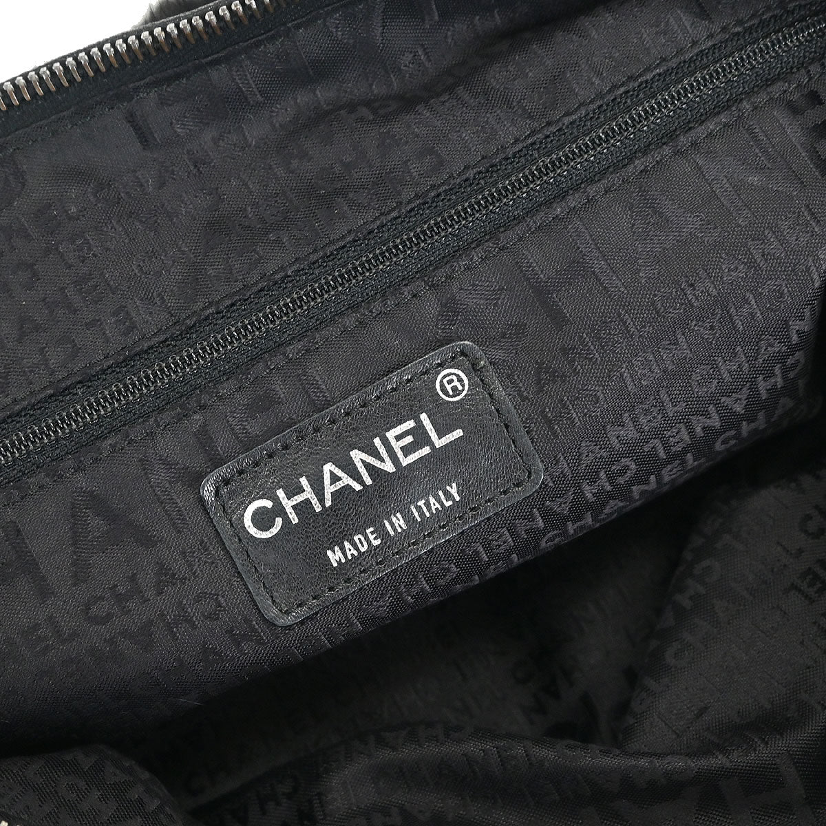 Chanel * 2001-2003 Black Lapin Fur Chain Hobo Handbag