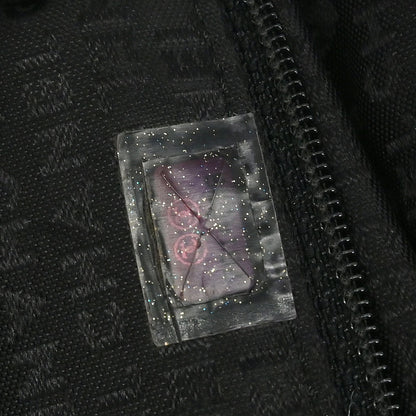 Chanel * 2001-2003 Black Lapin Fur Chain Hobo Handbag