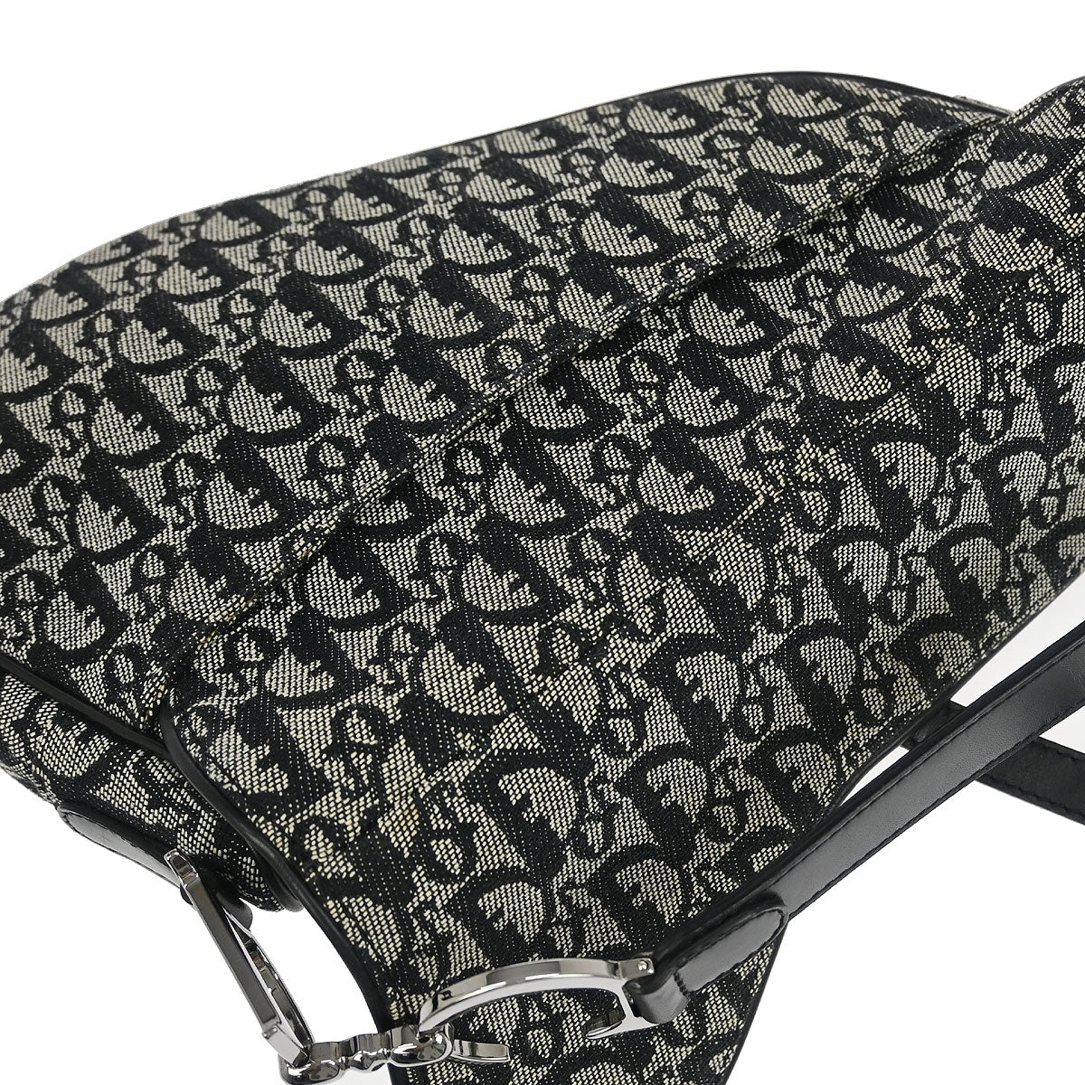 Christian Dior Black Trotter Saddle Handbag