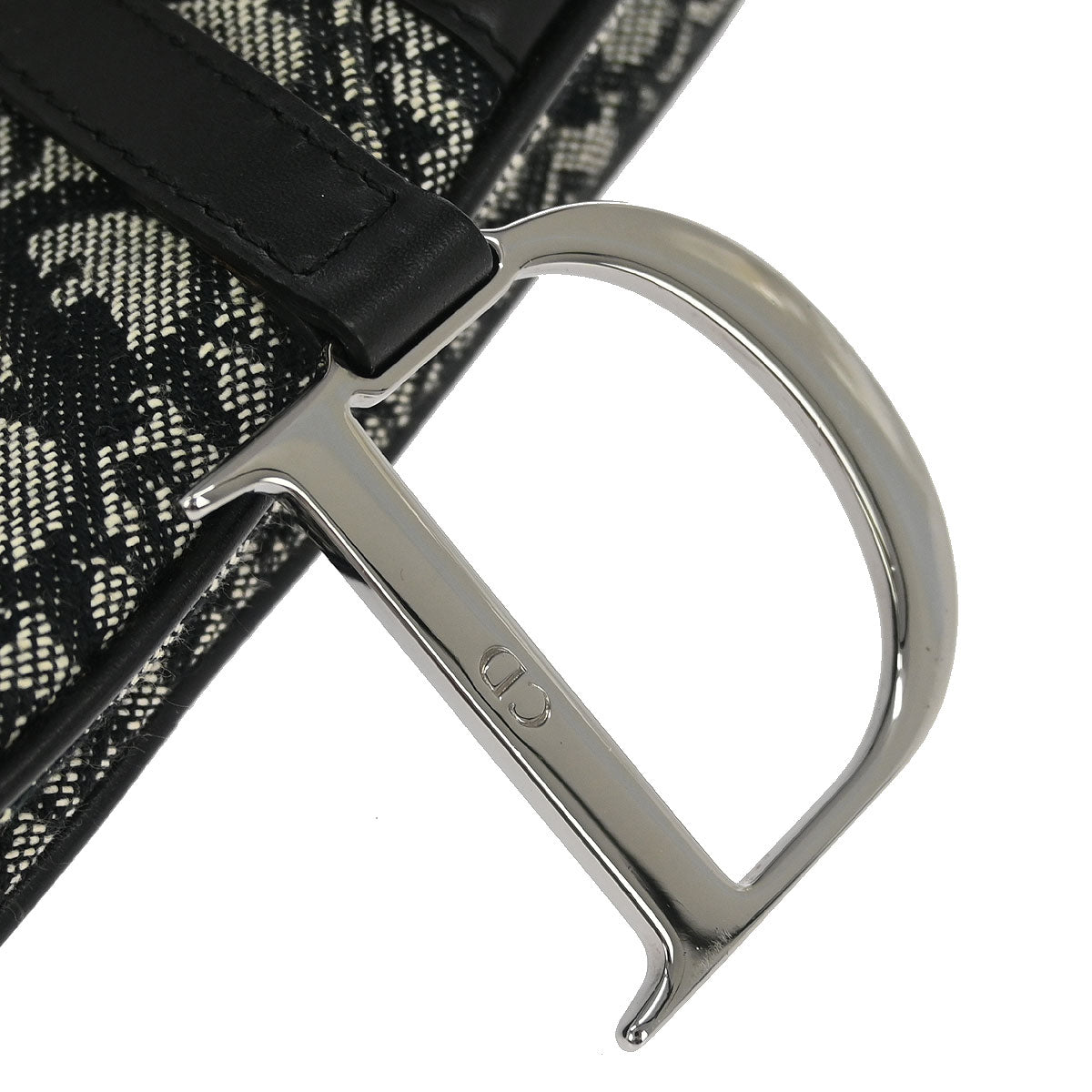 Christian Dior Black Trotter Saddle Handbag