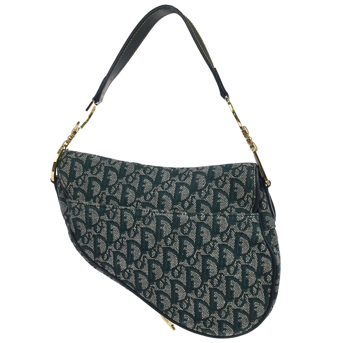 Christian Dior Navy Trotter Saddle Handbag