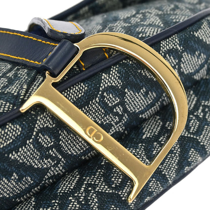 Christian Dior Navy Trotter Saddle Handbag