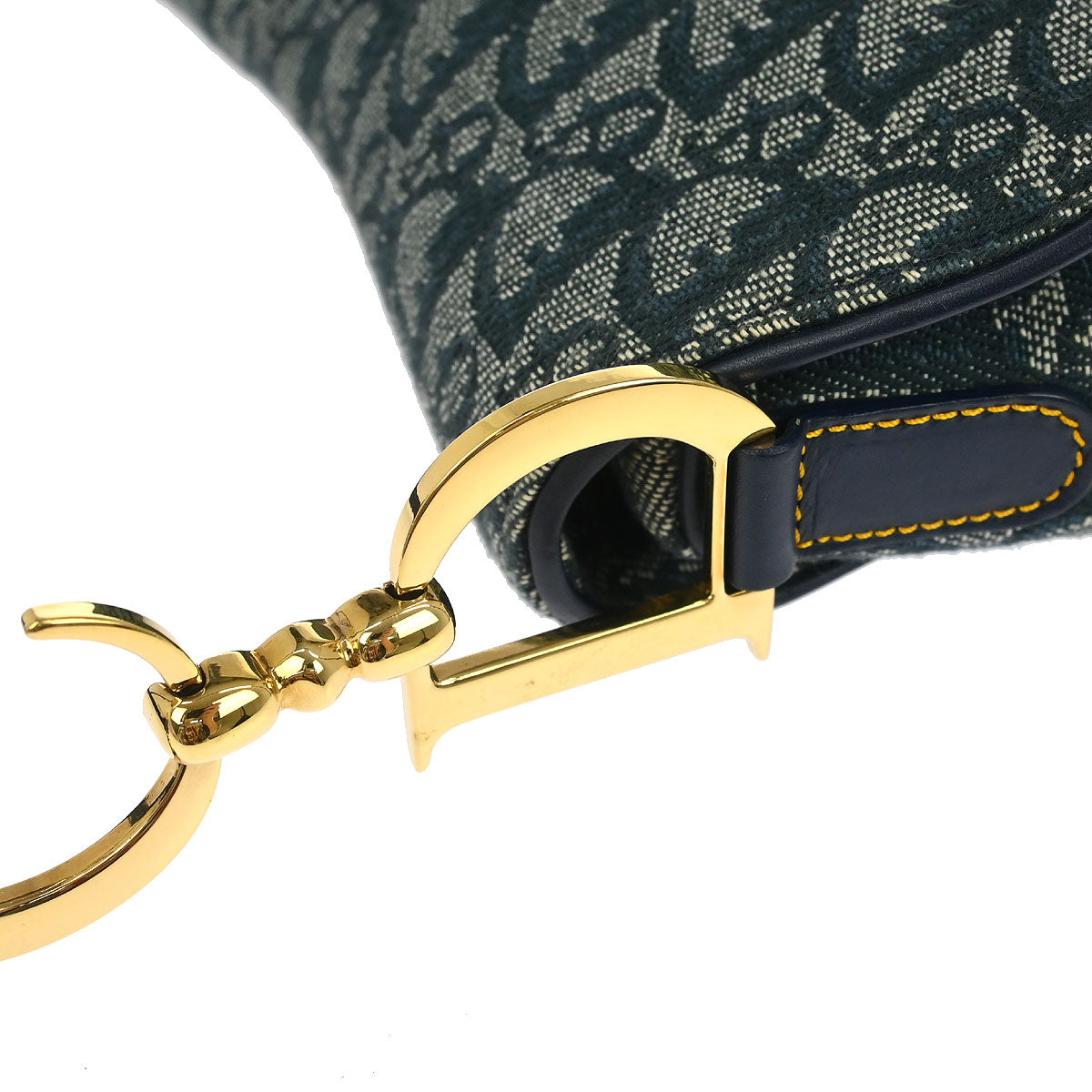 Christian Dior Navy Trotter Saddle Handbag