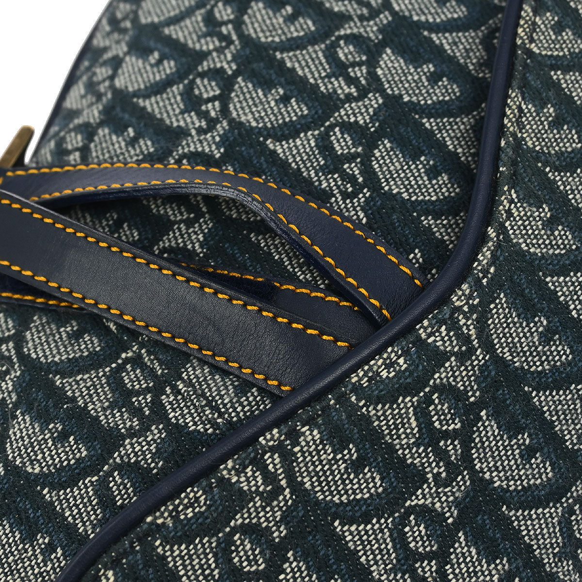 Christian Dior Navy Trotter Saddle Handbag