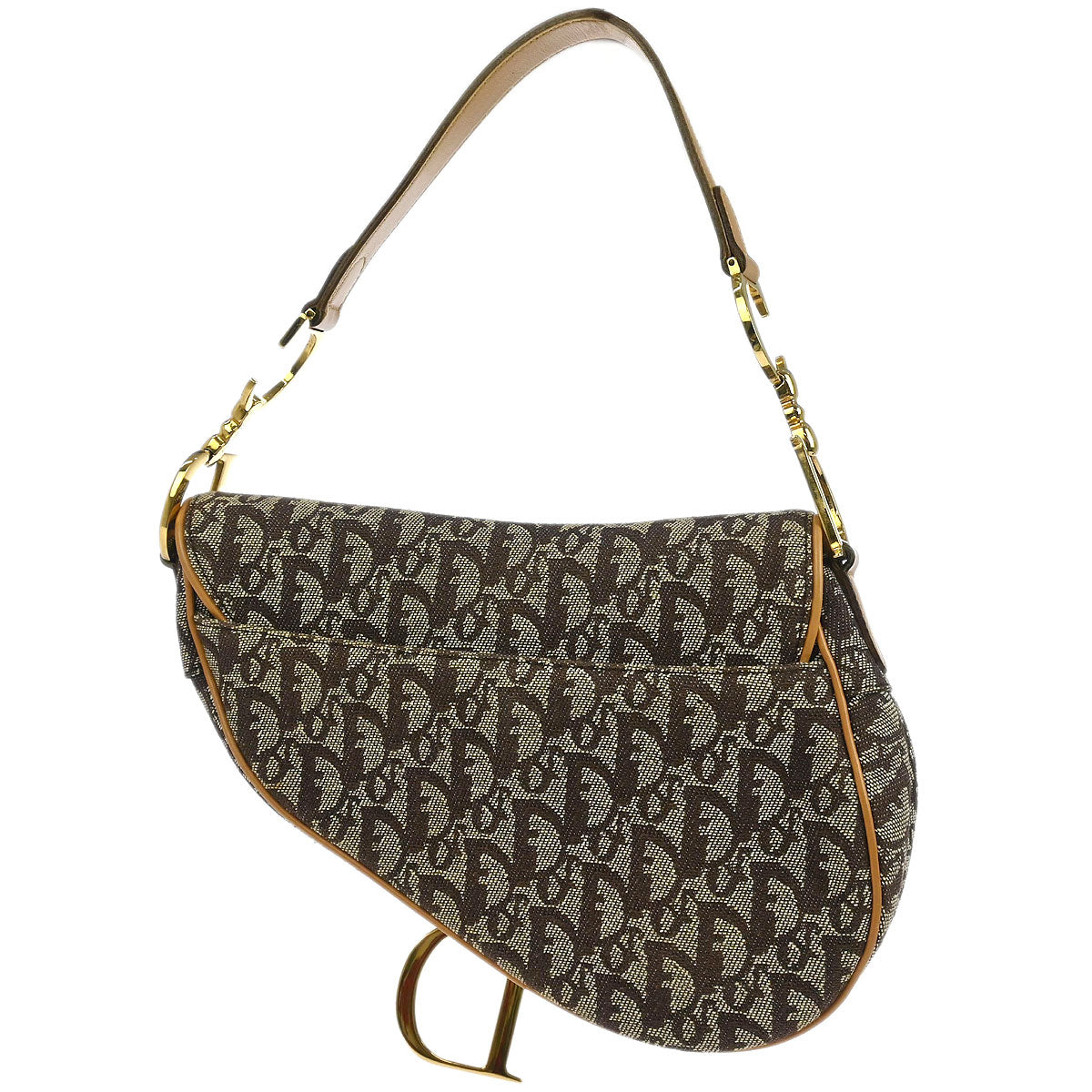 Christian Dior Brown Trotter Saddle Handbag