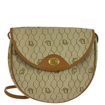 Christian Dior Beige PVC Honeycomb Shoulder Bag