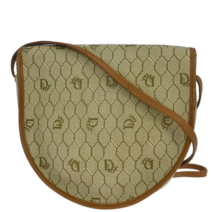 Christian Dior Beige PVC Honeycomb Shoulder Bag
