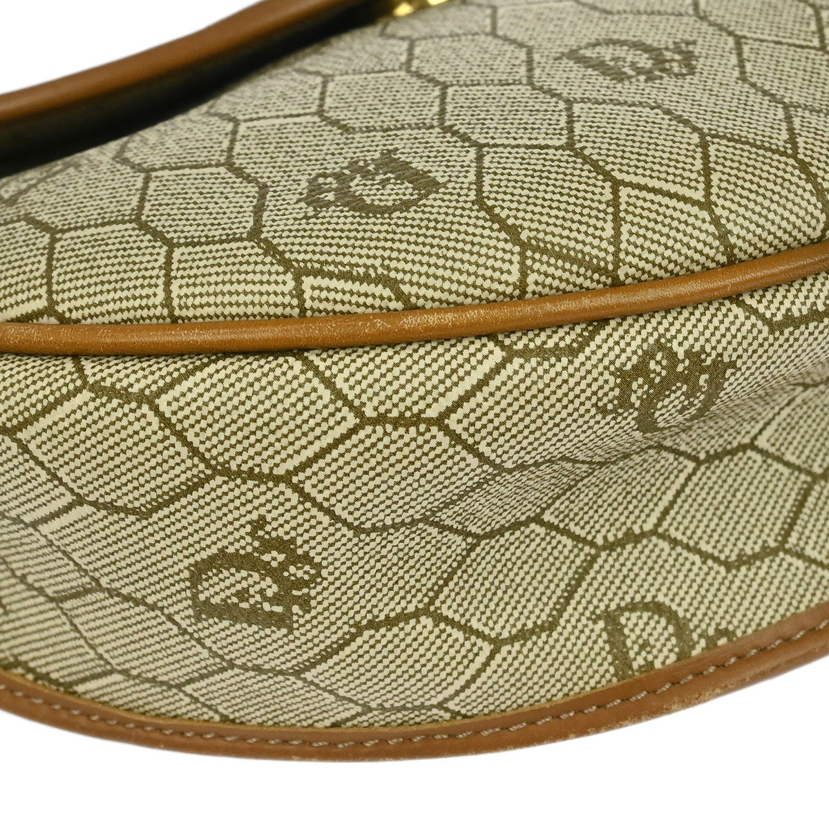 Christian Dior Beige PVC Honeycomb Shoulder Bag