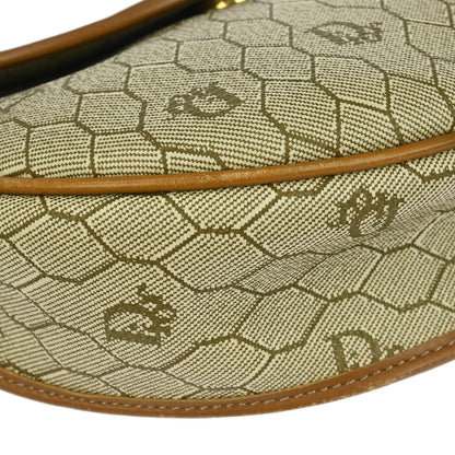 Christian Dior Beige PVC Honeycomb Shoulder Bag