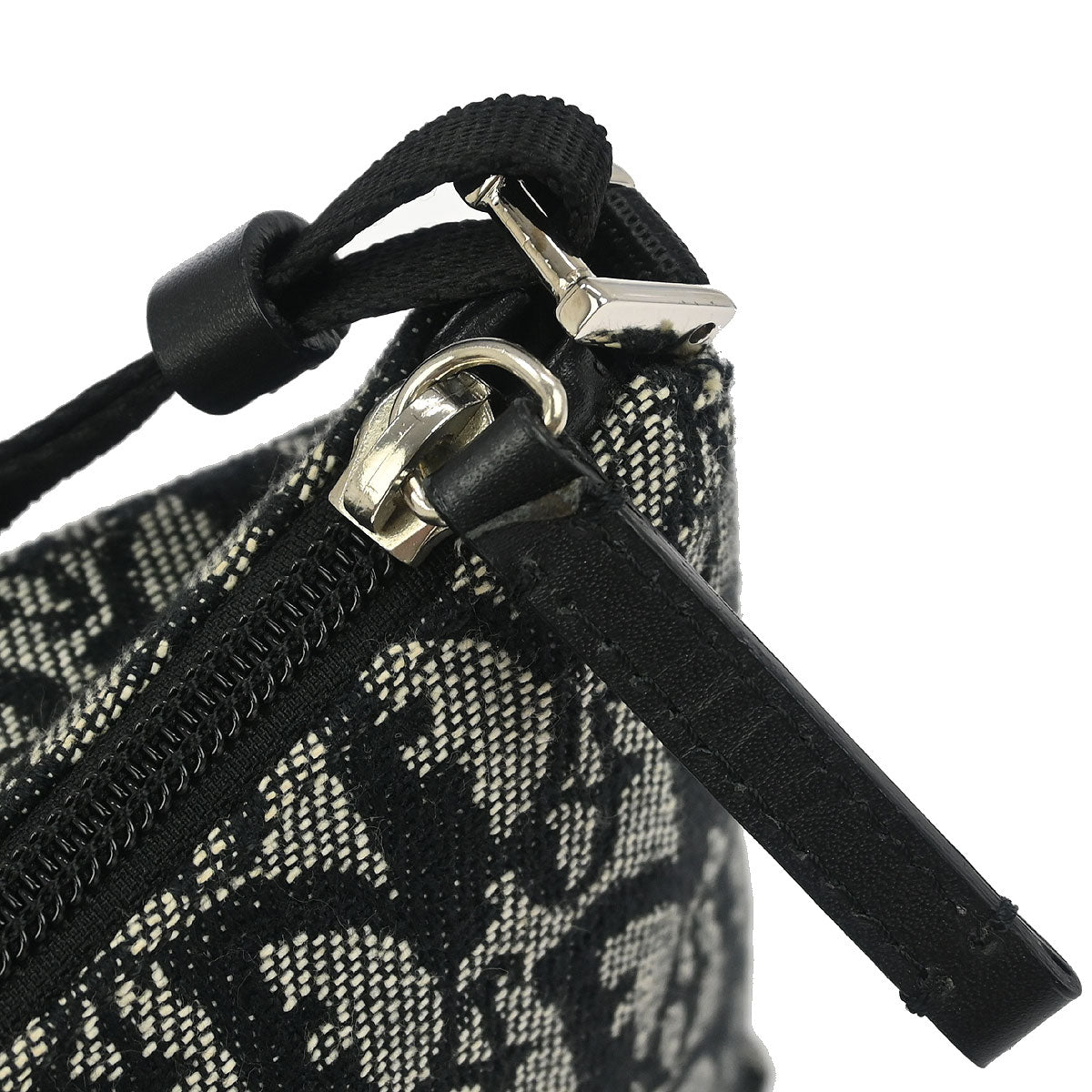 Christian Dior Black Canvas Trotter Handbag