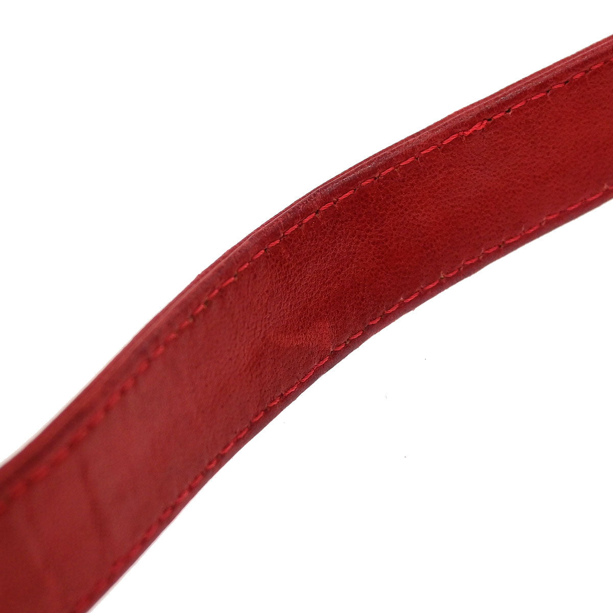 Fendi Red Suede Baguette Handbag