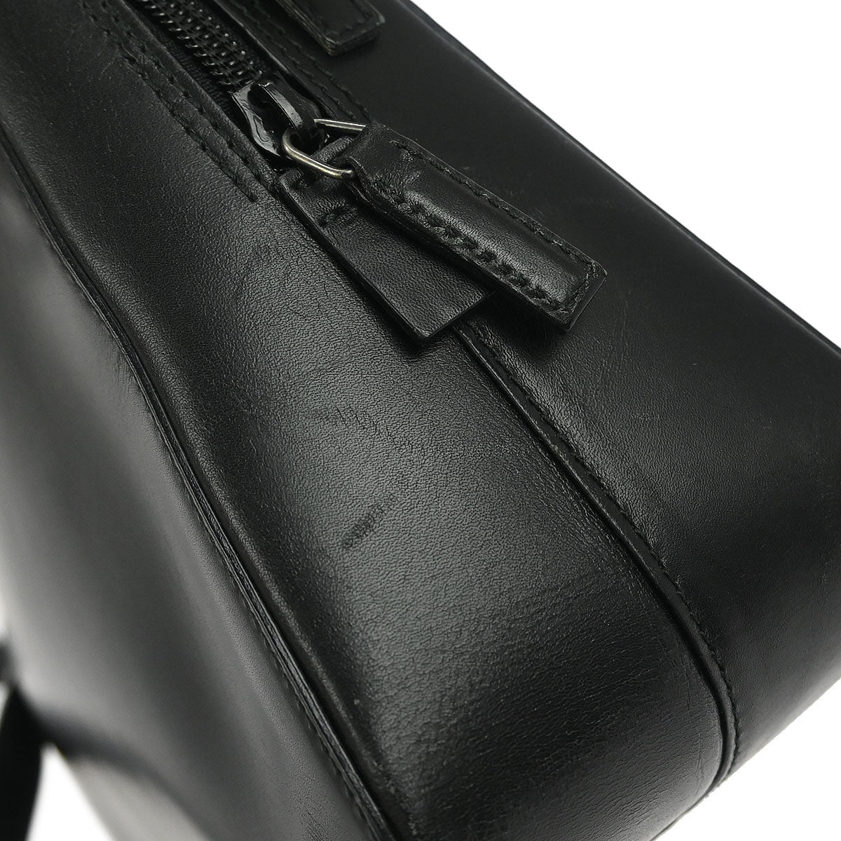 Gucci Black Leather Bamboo 2way Shoulder Handbag