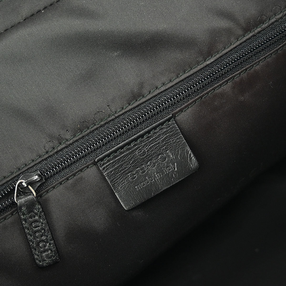 Gucci Black Leather Bamboo 2way Shoulder Handbag