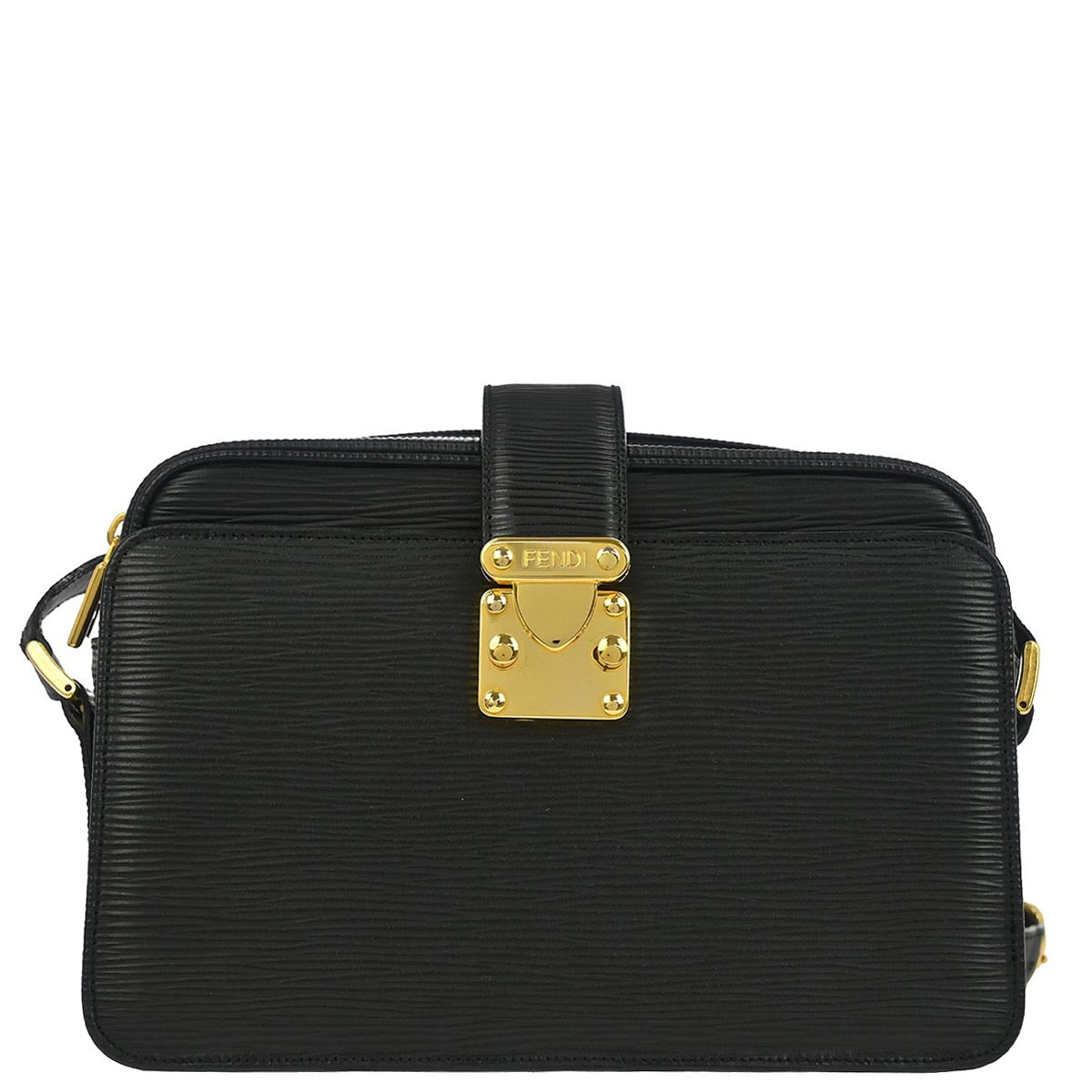 Fendi Black Leather Shoulder Bag